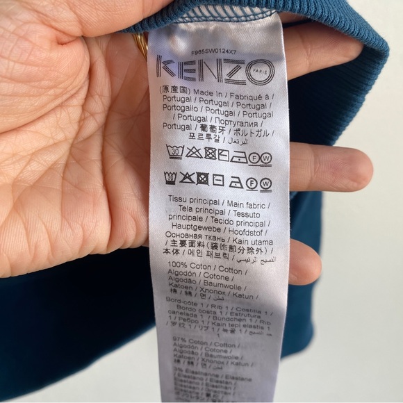 Kendo Bicolor Embroidered Tiger Crewneck Sweatshirt, Small - Picture 7 of 8